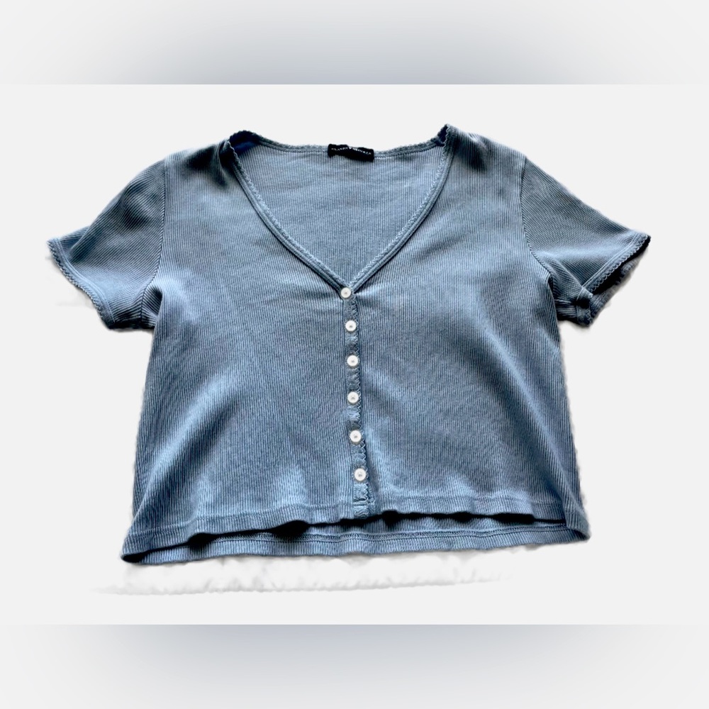 Baby Blue Brandy Melville Button Up